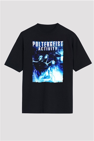Poltergeist Siyah Oversize Tişört