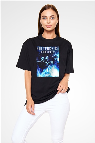 Poltergeist Siyah Oversize Tişört