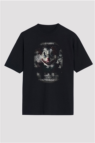 Poltergeist Siyah Oversize Tişört