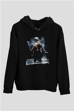 Popeye Siyah Unisex Hoodie