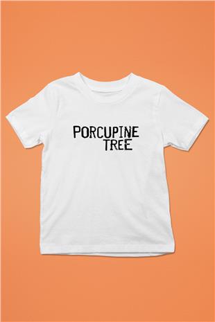 Porcupine Tree Baskılı Beyaz Unisex Beyaz Çocuk Tişört - Tshirt