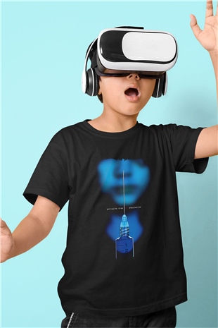 Porcupine Tree Baskılı Unisex Siyah Çocuk Tişört - Tshirt