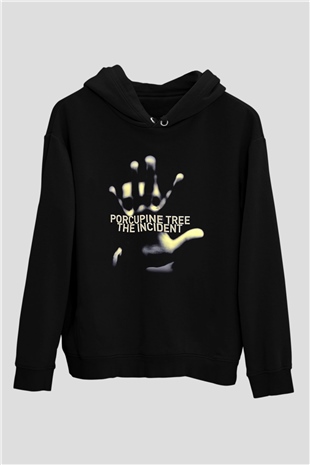 Porcupine Tree Baskılı Unisex Siyah Kapüşonlu Sweatshirt