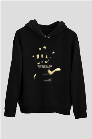 Porcupine Tree Baskılı Unisex Siyah Kapüşonlu Sweatshirt