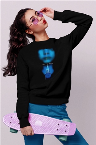 Porcupine Tree Baskılı Unisex Siyah Sweatshirt