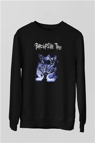 Porcupine Tree Baskılı Unisex Siyah Sweatshirt