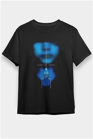 Porcupine Tree Baskılı Unisex Siyah Tişört - Tshirt