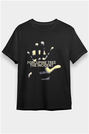 Porcupine Tree Baskılı Unisex Siyah Tişört - Tshirt