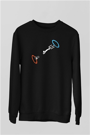 Portal Siyah Unisex Sweatshirt