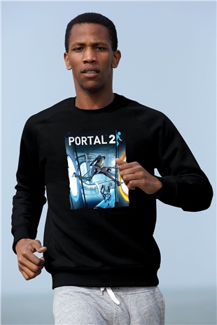 Portal Siyah Unisex Sweatshirt
