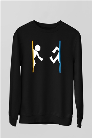 Portal Siyah Unisex Sweatshirt