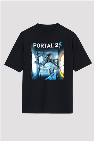 Portal Siyah Oversize Tişört Oversize T-shirt