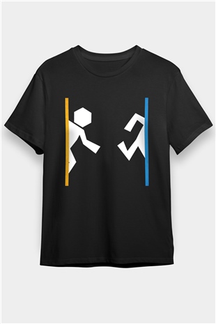 Portal Siyah Unisex Tişört T-Shirt