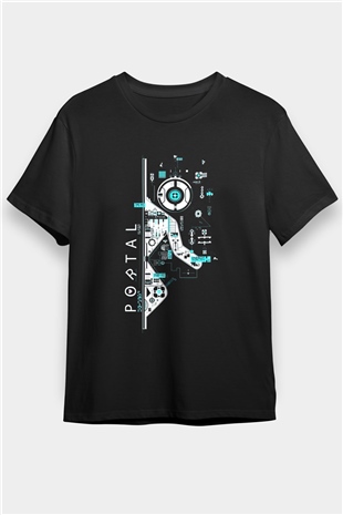 Portal Siyah Unisex Tişört T-Shirt