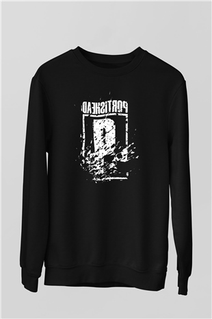 Portishead Baskılı Unisex Siyah Sweatshirt