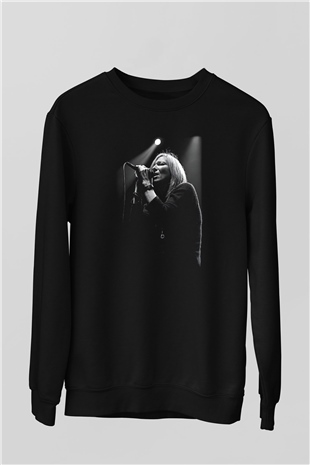 Portishead Baskılı Unisex Siyah Sweatshirt
