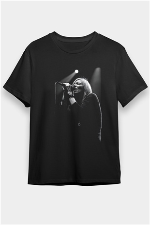 Portishead Baskılı Unisex Siyah Tişört - Tshirt