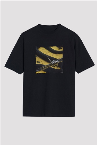 Post Malone Baskılı Unisex Oversize Siyah Tişört
