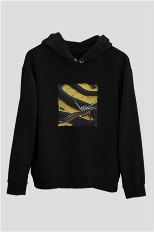 Post Malone Baskılı Unisex Siyah Hoodie