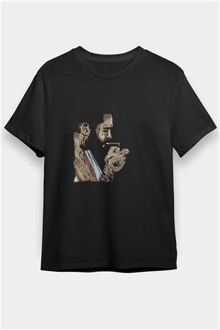 Post Malone Baskılı Unisex Siyah Tişört