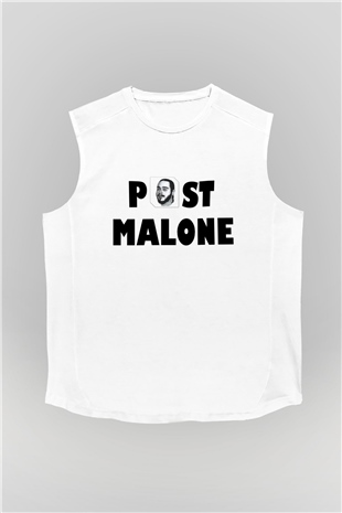 Post Malone Beyaz Unisex Kolsuz Tişört