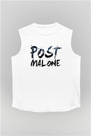 Post Malone Beyaz Unisex Kolsuz Tişört