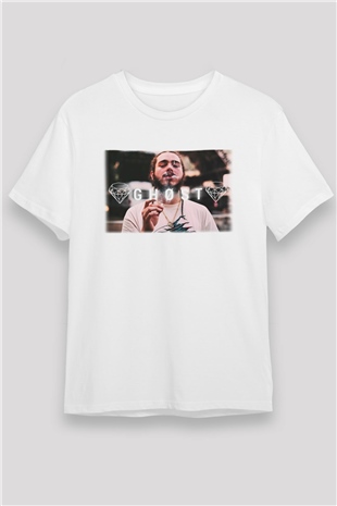 Post Malone Beyaz Unisex Tişört T-Shirt - TişörtFabrikası