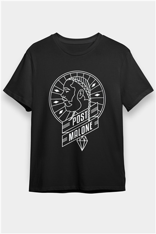 Post Malone Siyah Unisex Tişört T-Shirt - TişörtFabrikası