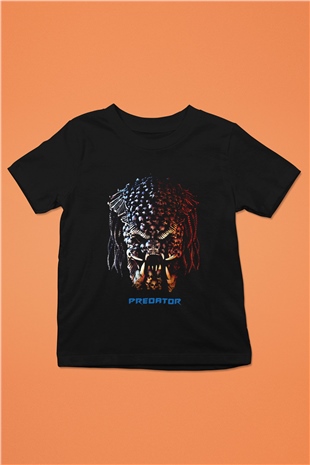 Predator Baskılı Siyah Unisex Çocuk Tişört