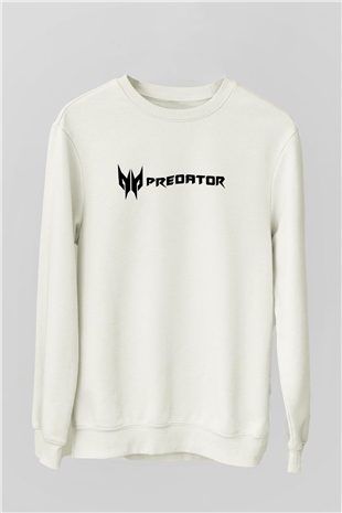 Predator Beyaz Unisex Sweatshirt