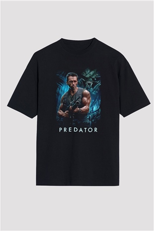 Predator Siyah Oversize Tişört Oversize T-shirt
