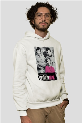 Pretty in Pink Beyaz Unisex Hoodie