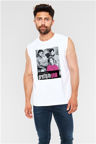 Pretty in Pink Beyaz Unisex  Kolsuz Tişört