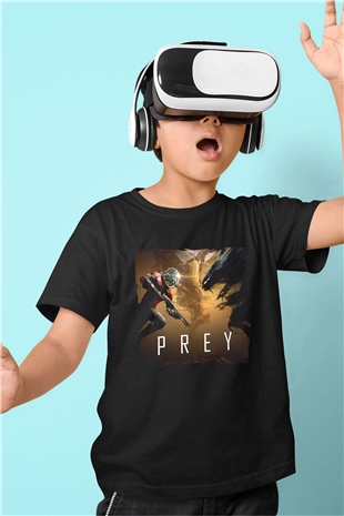 Prey Siyah Unisex Çocuk Tişört