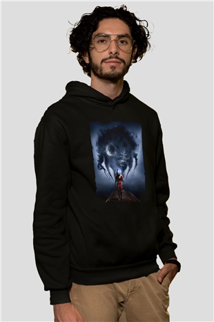 Prey Siyah Unisex Hoodie