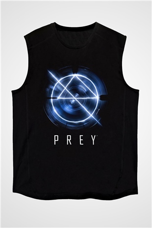 Prey Siyah Unisex Kolsuz Tişört