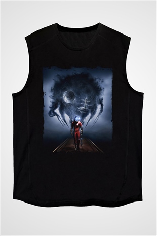 Prey Siyah Unisex Kolsuz Tişört
