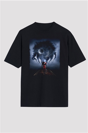 Prey Siyah Oversize Tişört Oversize T-shirt