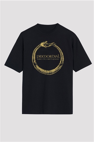 Primordial Siyah Unisex Oversize Tişört T-Shirt