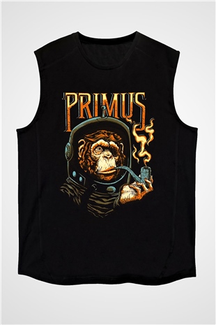 Primus Siyah Unisex Kolsuz Tişört