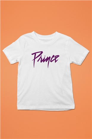 Prince Baskılı Beyaz Unisex Çocuk Tişört