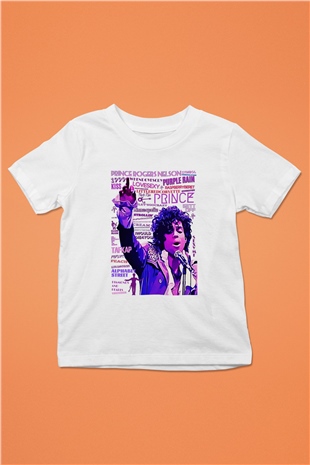 Prince Beyaz Unisex Çocuk Tişört