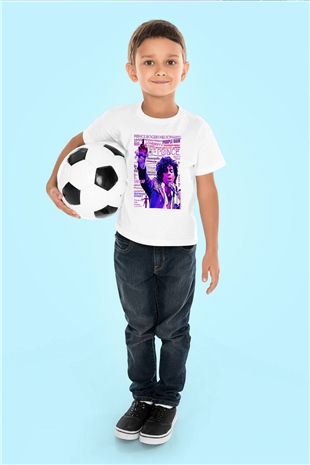 Prince Beyaz Unisex Çocuk Tişört