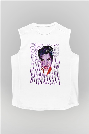 Prince Beyaz Unisex Kolsuz Tişört