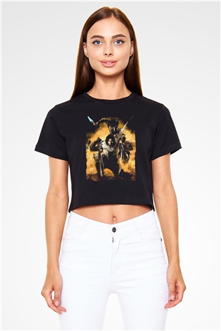 Prince Of Persia Siyah  Crop Top Tişört