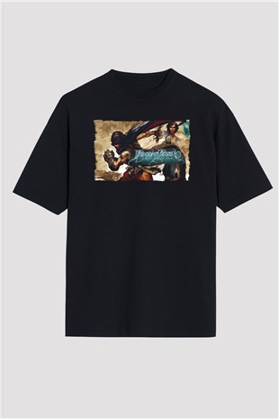 Prince Of Persia Siyah Oversize Tişört Oversize T-shirt
