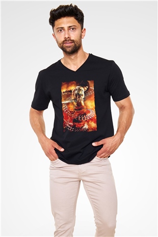 Prince Of Persia Siyah Unisex V Yaka Tişört