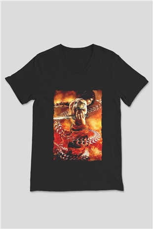Prince Of Persia Siyah Unisex V Yaka Tişört