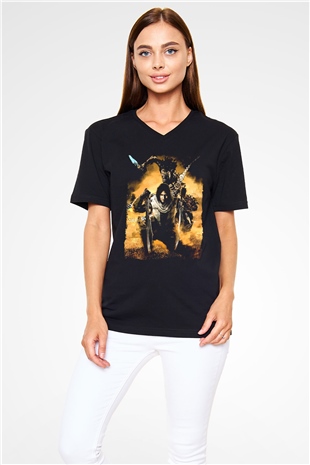 Prince Of Persia Siyah Unisex V Yaka Tişört
