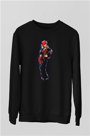 Prince Siyah Unisex Sweatshirt